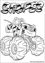 Colouring Pages Coloring book Machine Demand, blaze monster truck