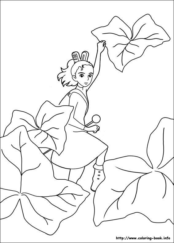 The Borrower Arrietty coloring picture