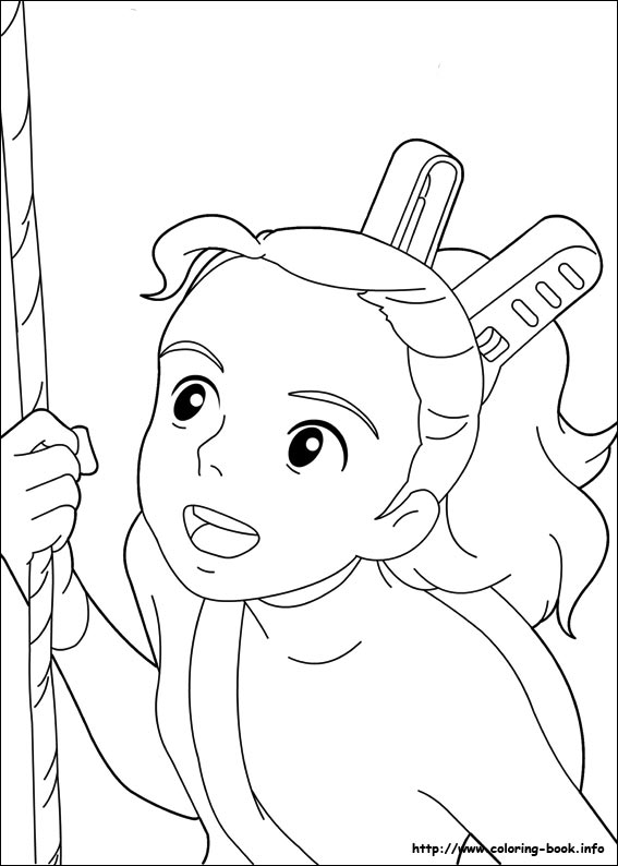 The Borrower Arrietty coloring picture