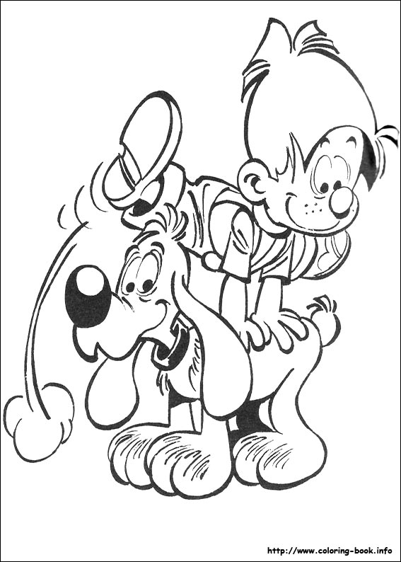 Boule & Bill coloring picture