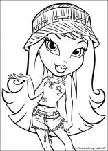 Bratz coloring to download for free - The Bratz Kids Coloring Pages