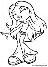 Bratz girls coloring pages 