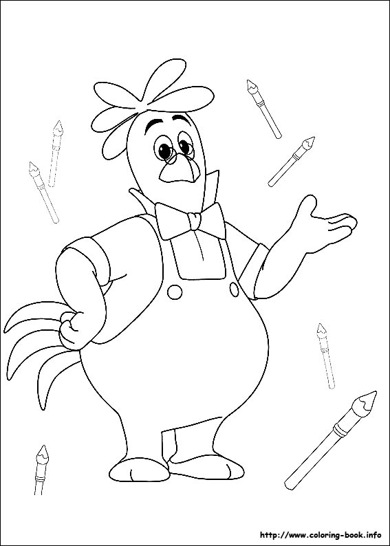 Calimero coloring picture