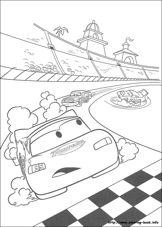 Cars coloring picture