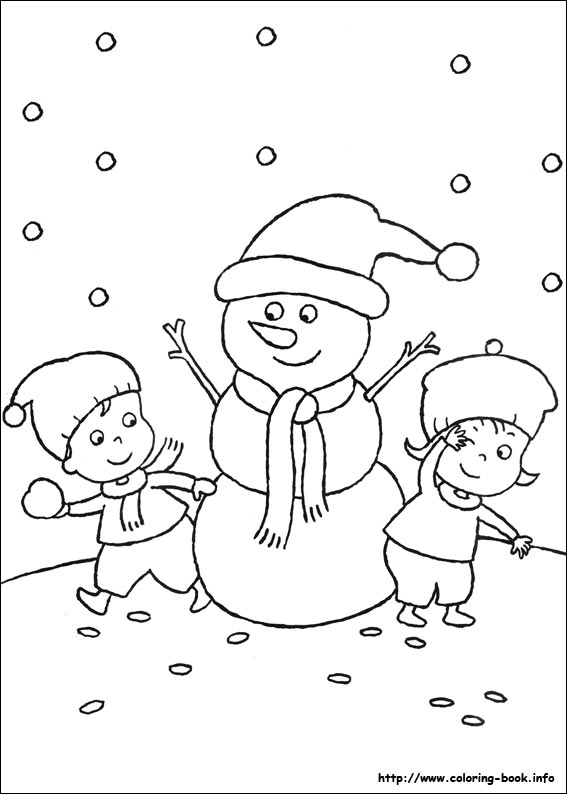Christmas coloring picture