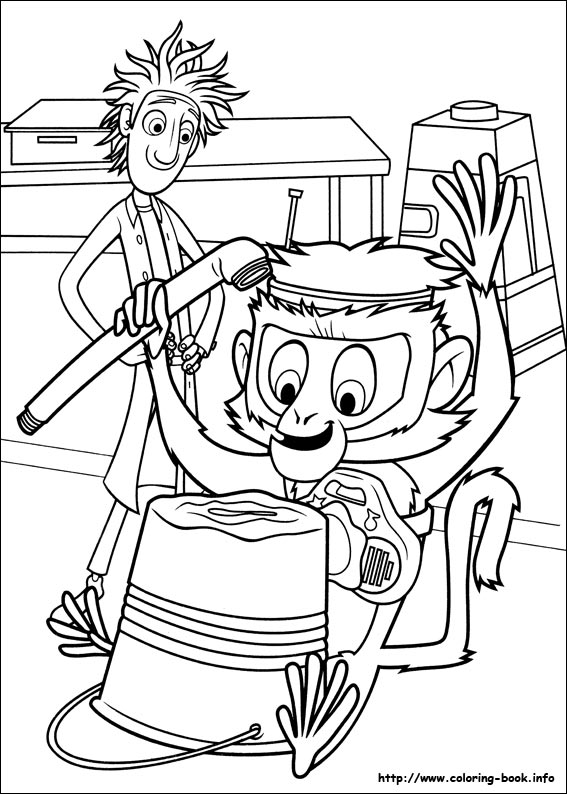 Cloudy with a chance of meatballs coloring picture