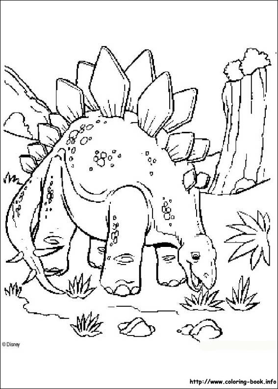 Dinosaur coloring picture