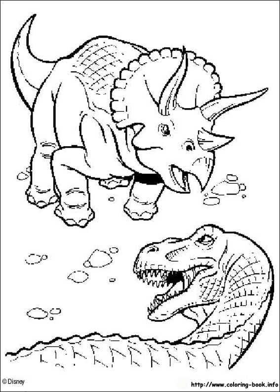 Dinosaur coloring picture
