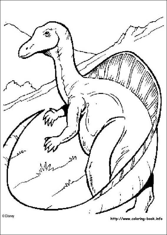 Dinosaur coloring picture