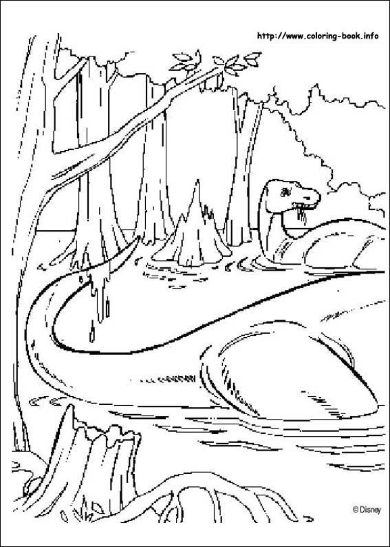 Dinosaur coloring picture