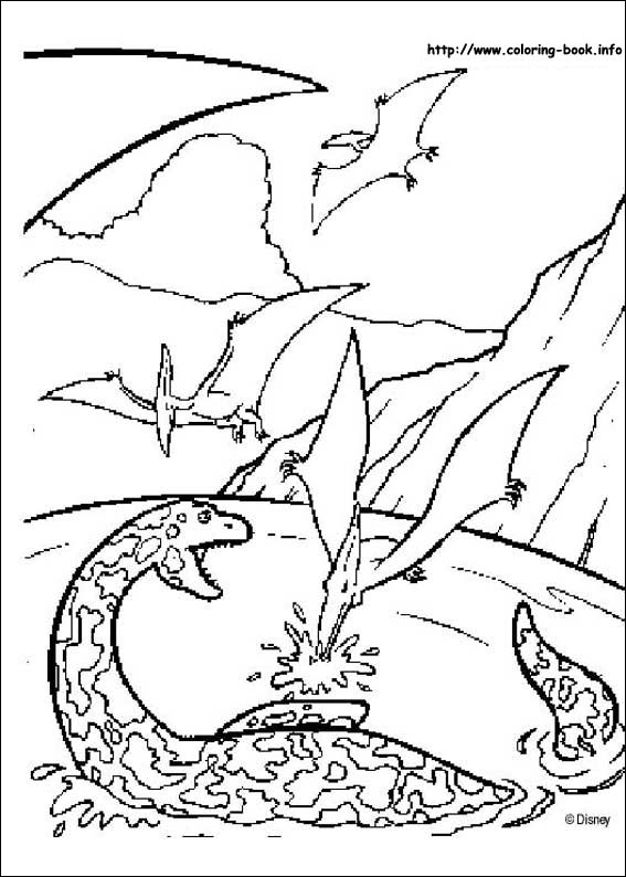 Dinosaur coloring picture