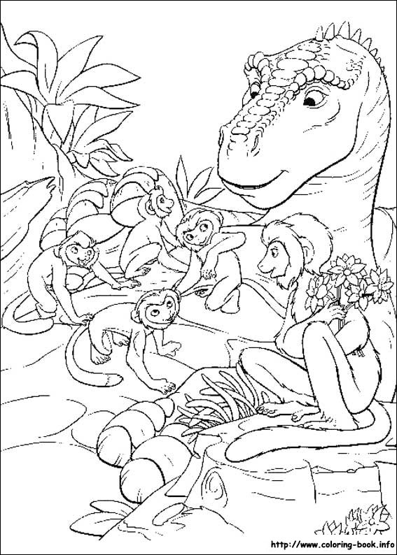 Dinosaur coloring picture