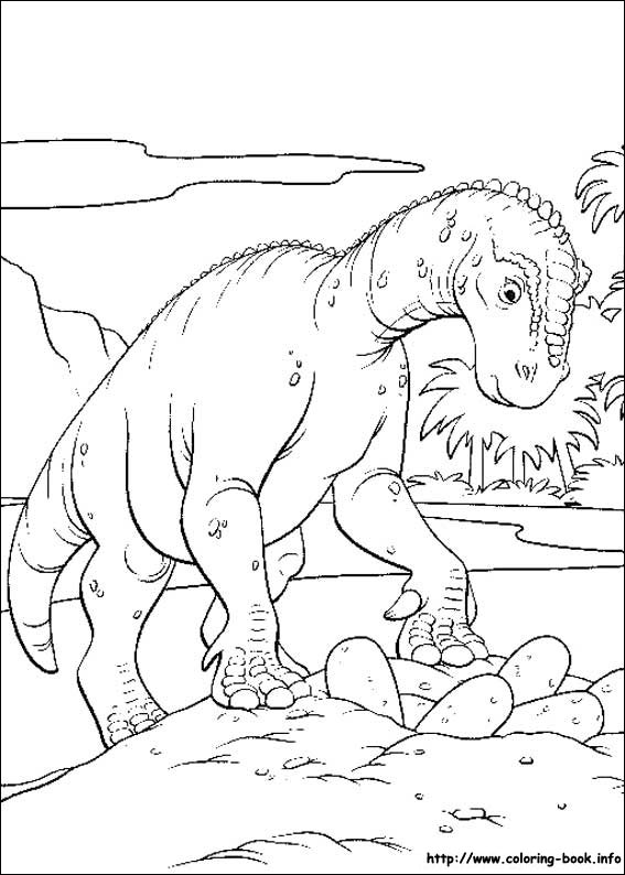 Dinosaur coloring picture