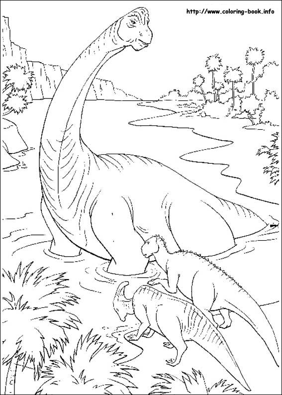 Dinosaur coloring picture