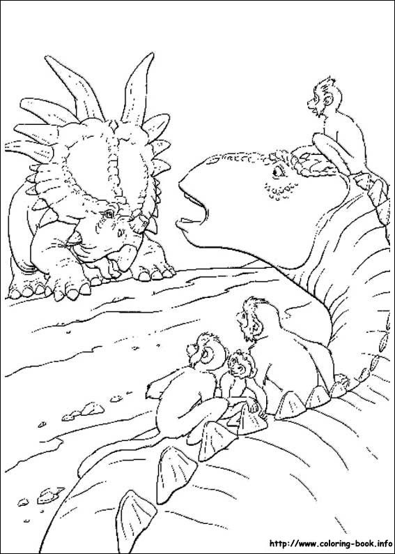 Dinosaur coloring picture