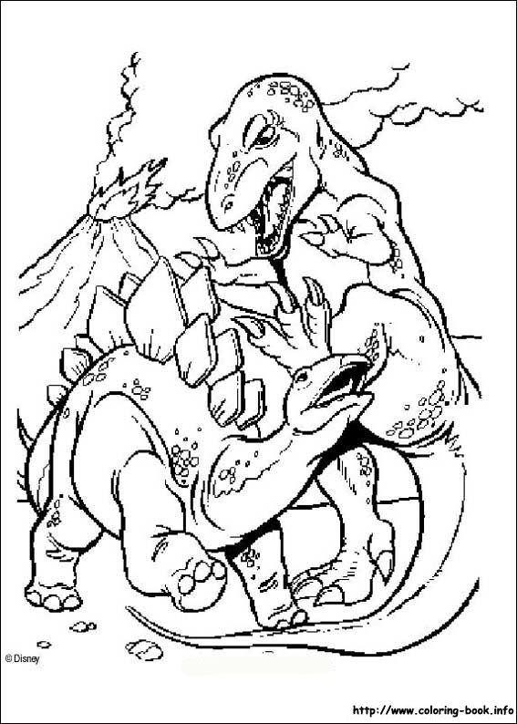 Dinosaur coloring picture