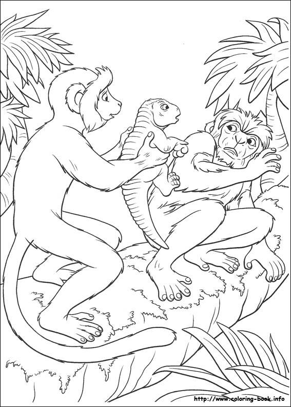 Dinosaur coloring picture