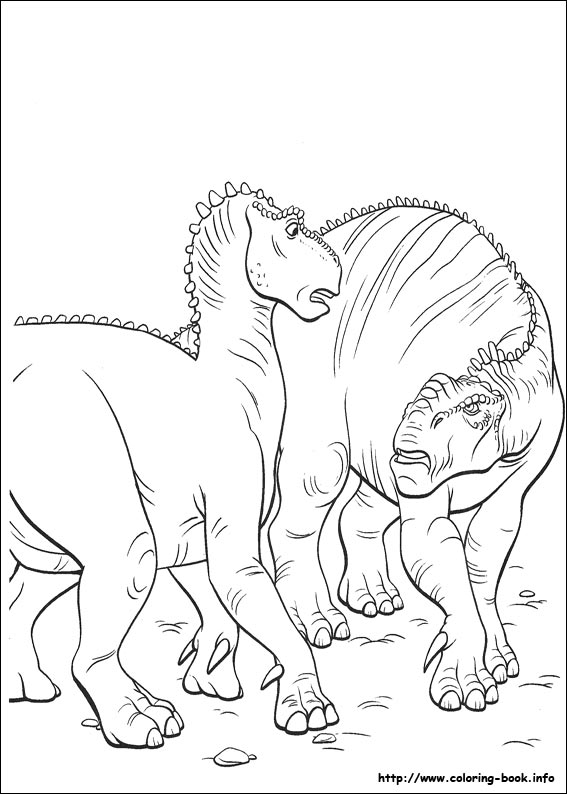 Dinosaur coloring picture