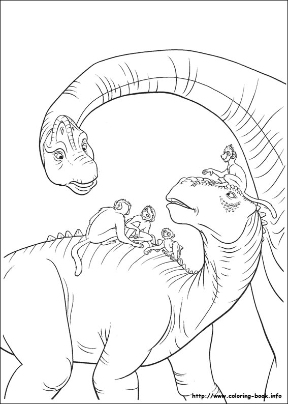 Dinosaur coloring picture