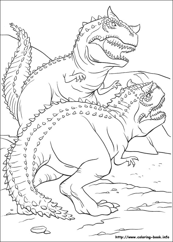 Dinosaur coloring picture