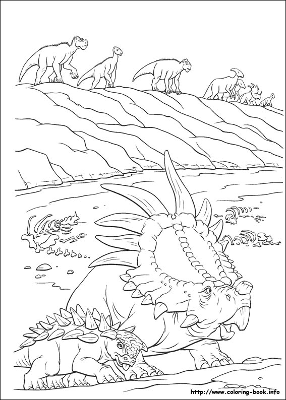 Dinosaur coloring picture