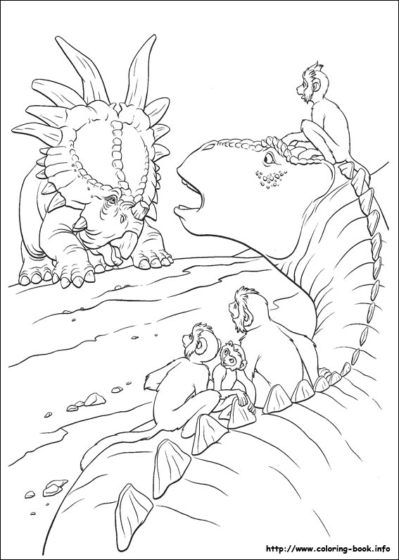 Dinosaur coloring picture