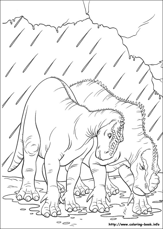 Dinosaur coloring picture