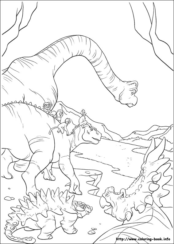 Dinosaur coloring picture