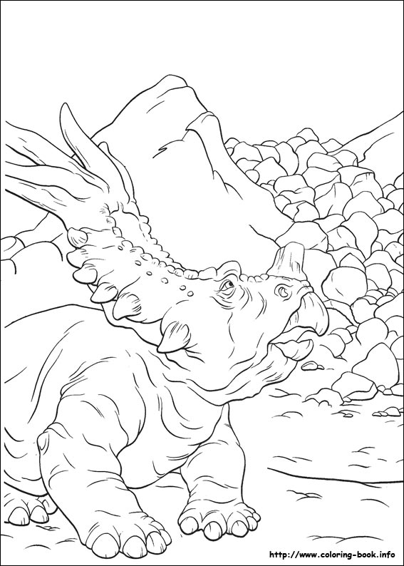 Dinosaur coloring picture
