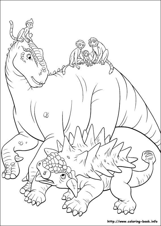 Dinosaur coloring picture