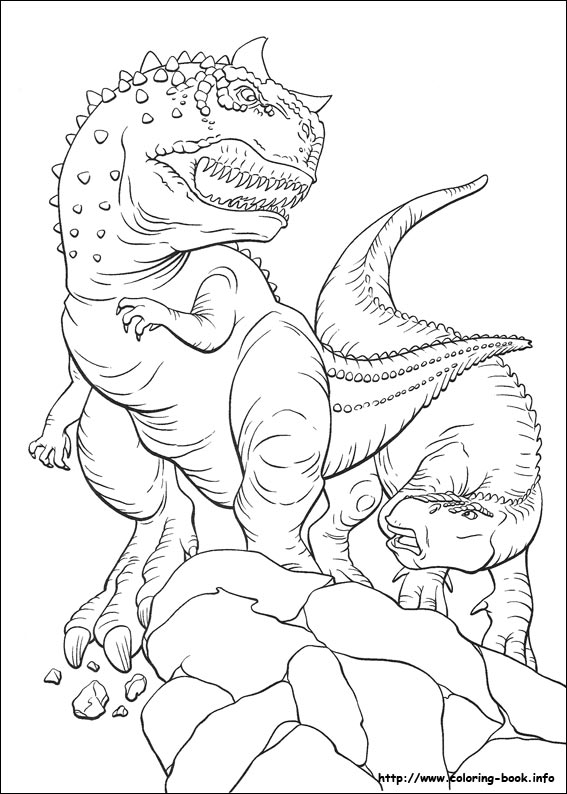 Dinosaur coloring picture
