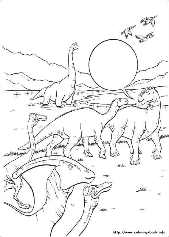Dinosaur coloring picture