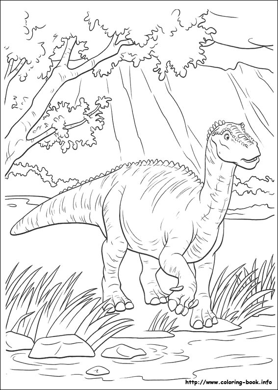 Dinosaur coloring picture