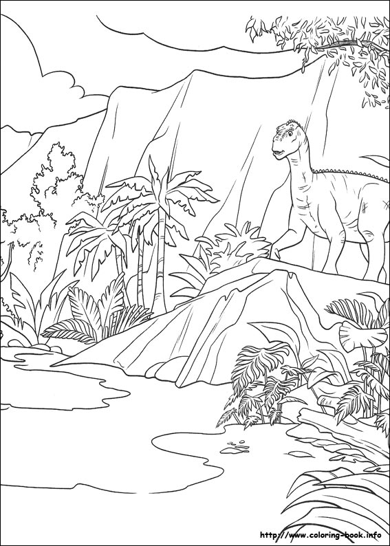 Dinosaur coloring picture