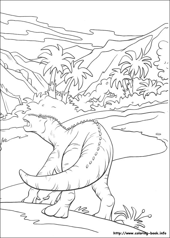 Dinosaur coloring picture