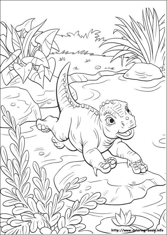 Dinosaur coloring picture