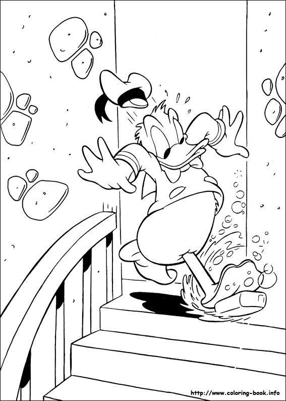 Donald coloring picture