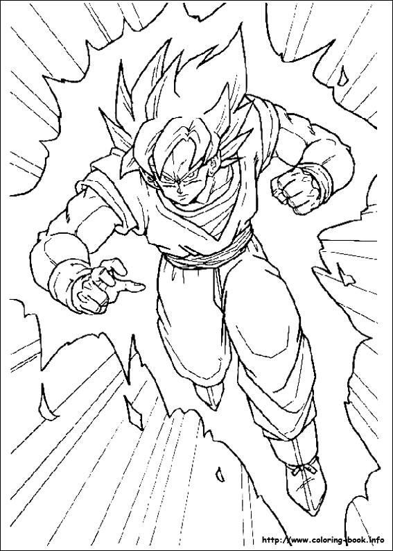 Brinque com os personagens de Dragon Ball Z para Colorir! e Imprimir -  Pintar Grátis Online