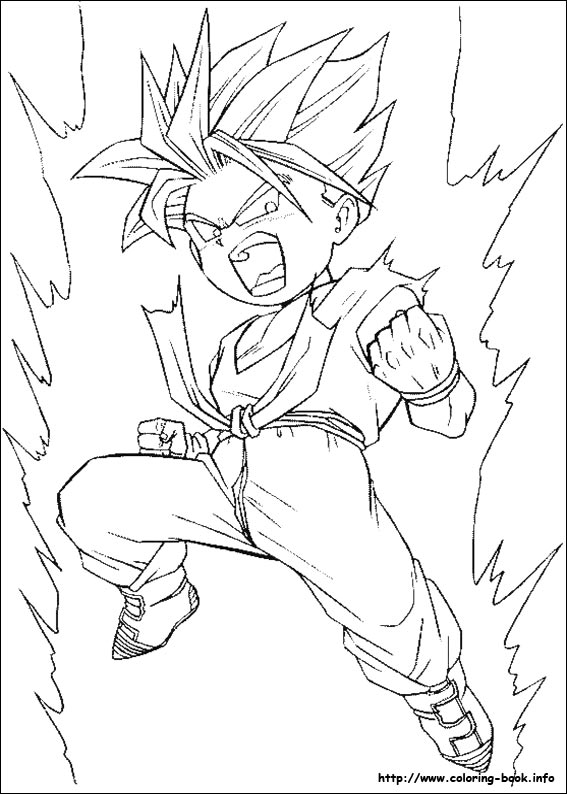 Dragon Ball Z coloring picture Dragon Ball Z coloring picture