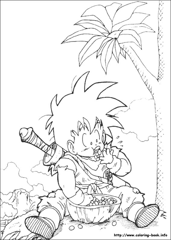 Dragon Ball Z coloring picture Dragon Ball Z coloring picture