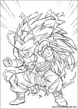 Dragon Ball Z coloring picture