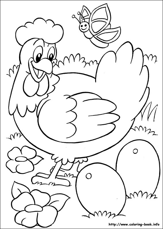 Easter coloring picture