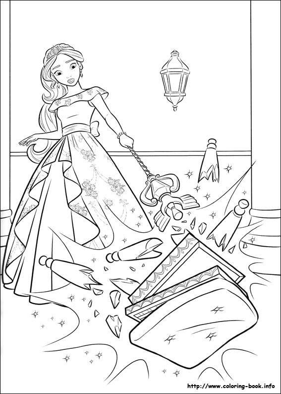 Elena of Avalor coloring picture