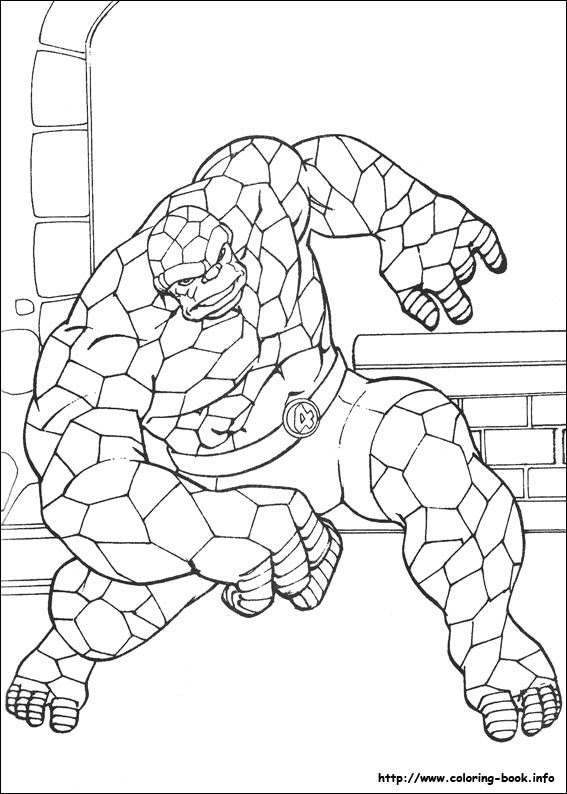 Fantastic Four coloring picture