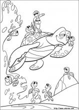 gurgle finding nemo coloring sheet