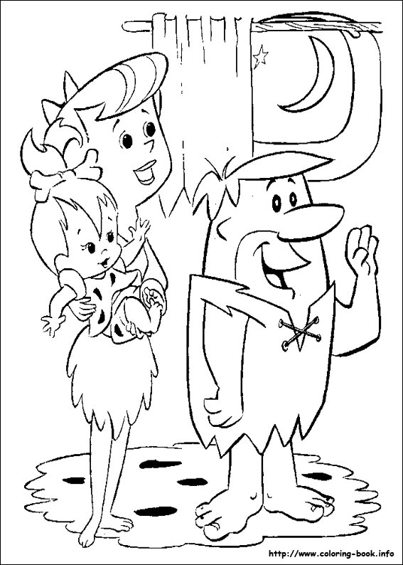 The Flintstones coloring picture