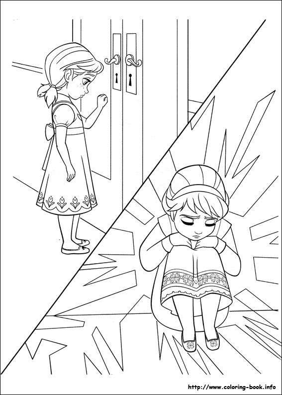 Frozen coloring picture