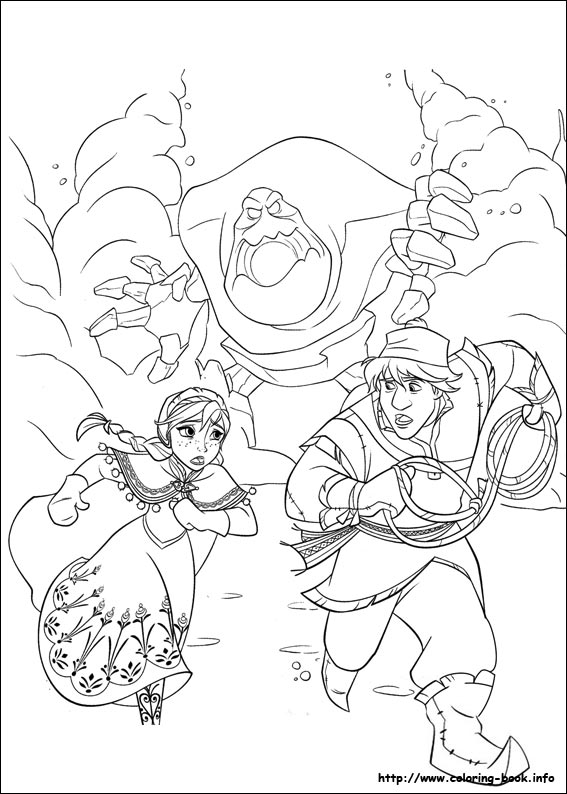 Frozen coloring picture