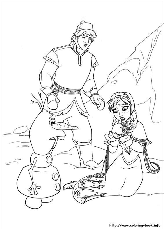 Frozen coloring picture