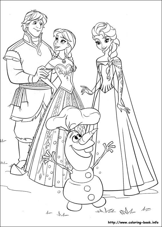 Frozen coloring picture